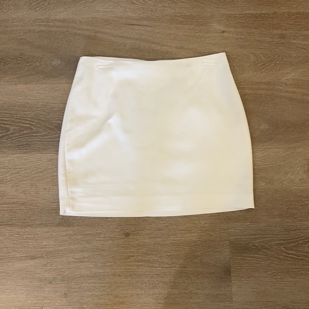 Express white mini skirt